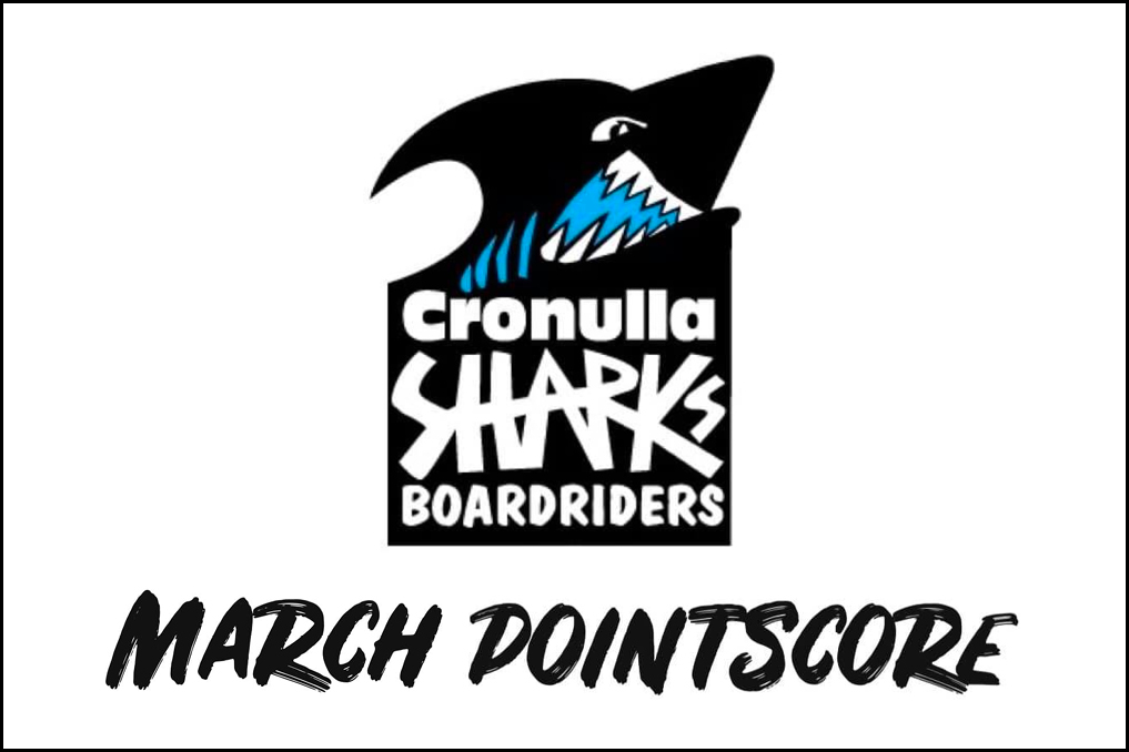 Cronulla Sharks Boardriders March Pointscore
