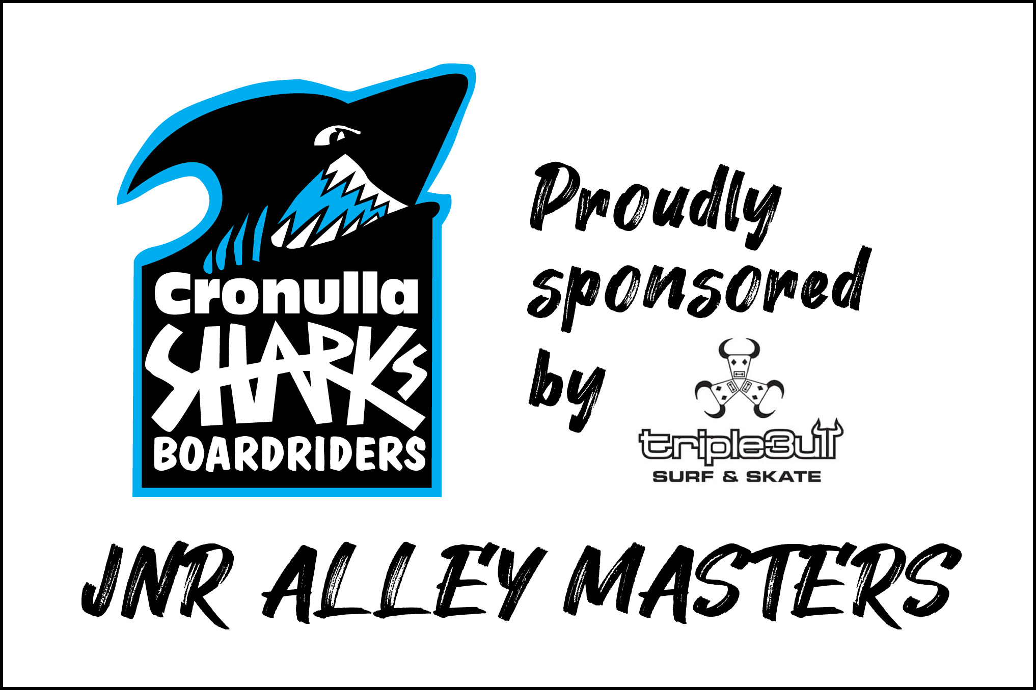 Cronulla Sharks Boardriders Junior Alley Masters Triple Bull