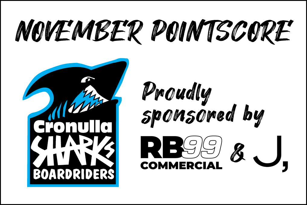Cronulla Sharks Boardriders August Pointscore Johnston Advisory RB99