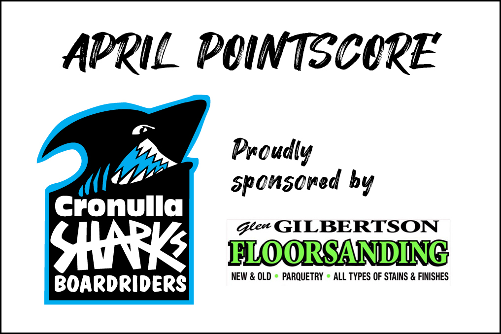 Cronulla Sharks Boardriders April Pointscore 2024
