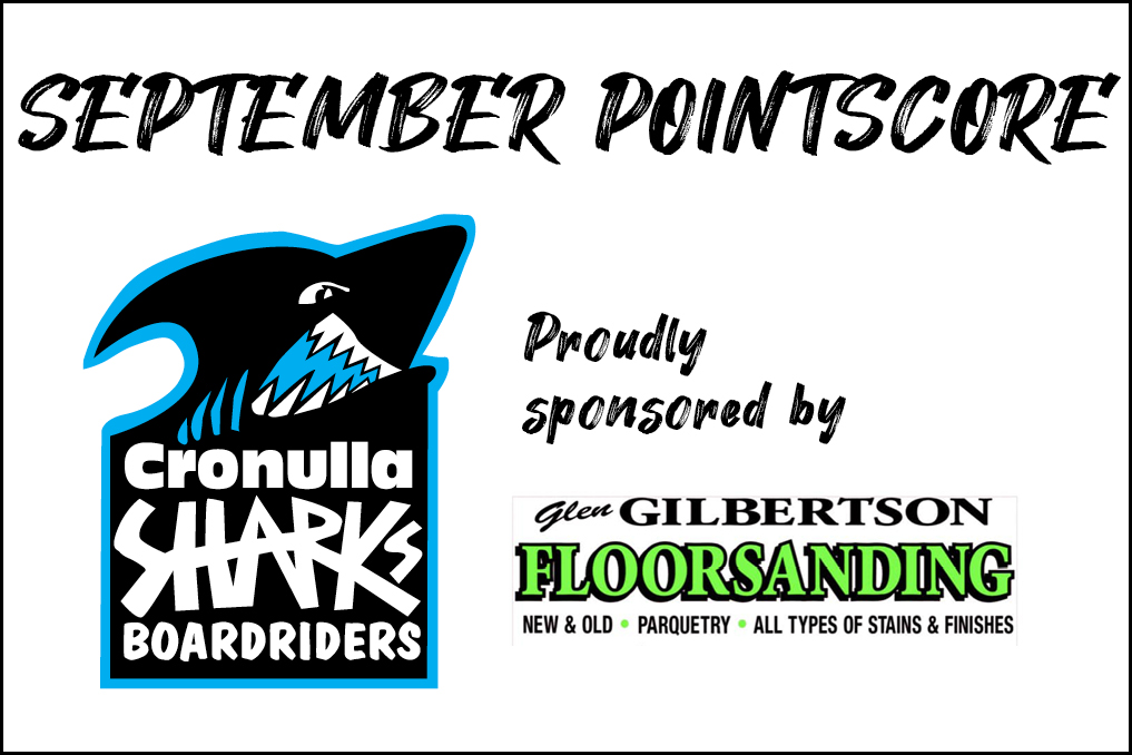 September 2024 Pointscore - Sponsored by Glen Gilbertson